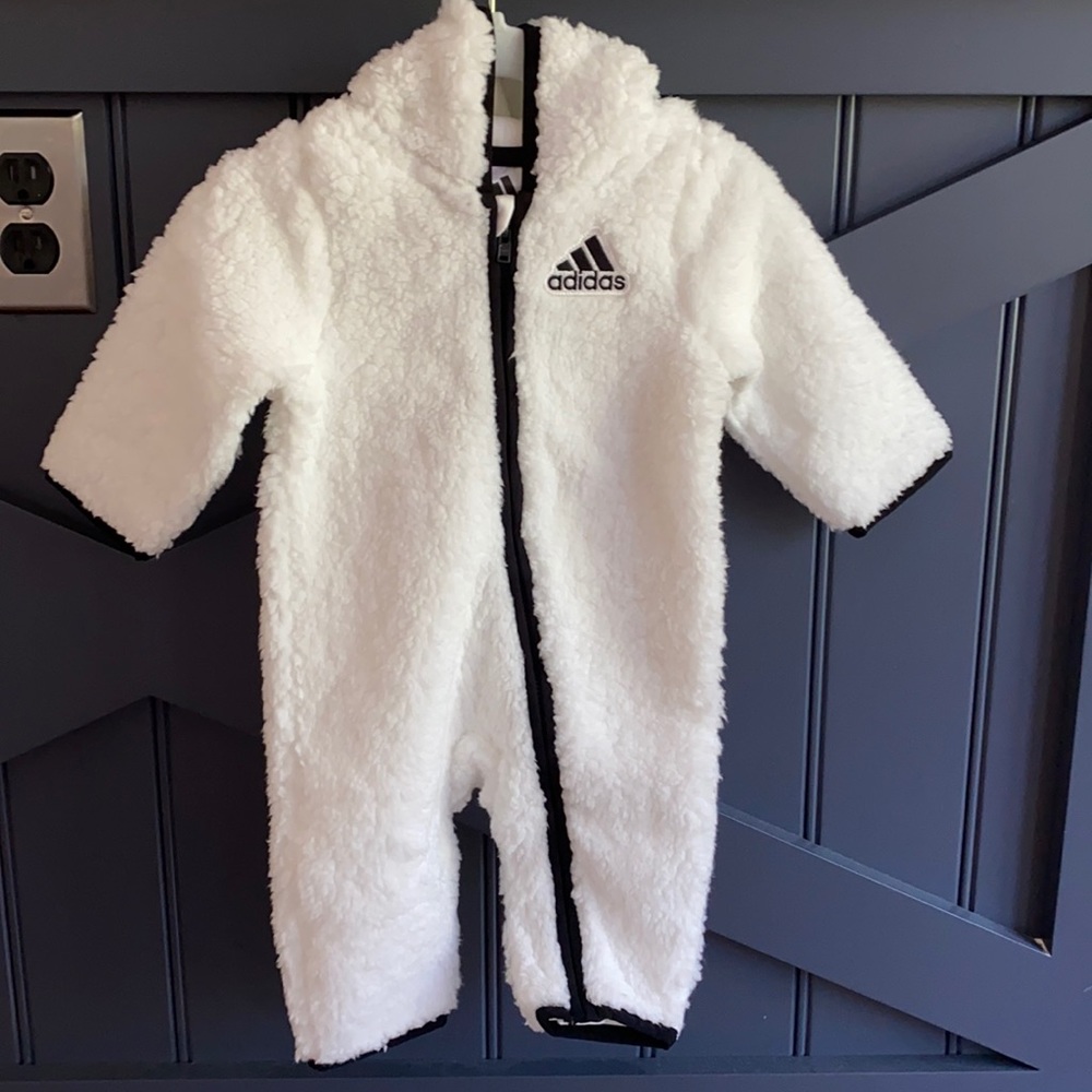 NEW Adidas Baby Sherpa One Piece 6M